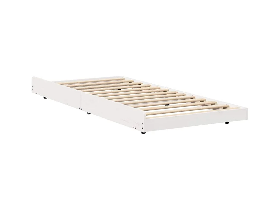 Bedframe Wit 100 x 200 cm Massief grenenhout