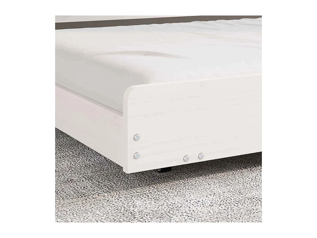 Bedframe Wit 100 x 200 cm Massief grenenhout