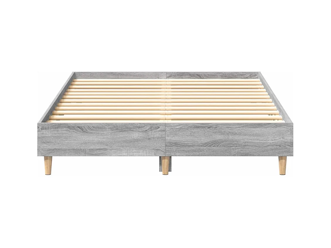 Bettgestell Grau Sonoma 120 x 190 cm Holzwerkstoff