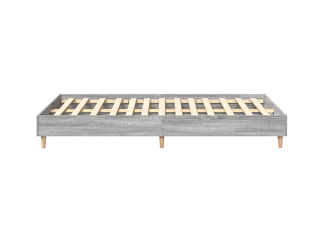 Bettgestell Grau Sonoma 120 x 190 cm Holzwerkstoff