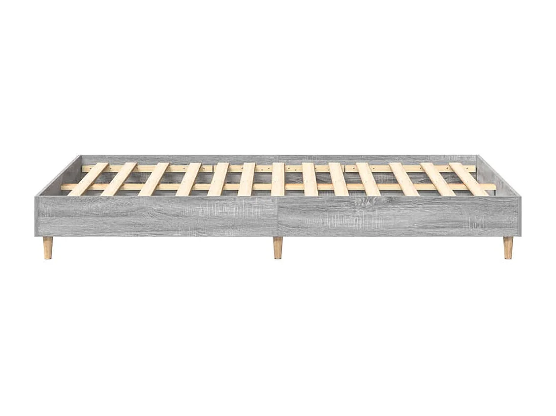 Bedframe Grijs sonoma 120 x 190 cm Bewerkt hout