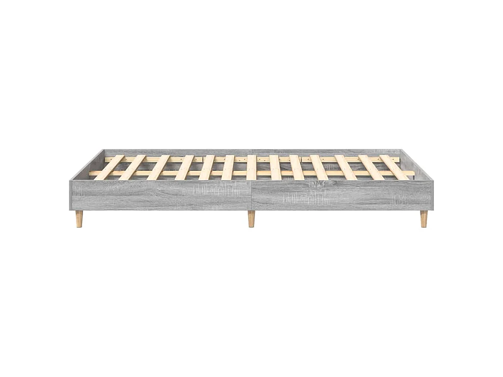 Bedframe Grijs Sonoma 193 x 123 x 25 cm Bewerkt hout