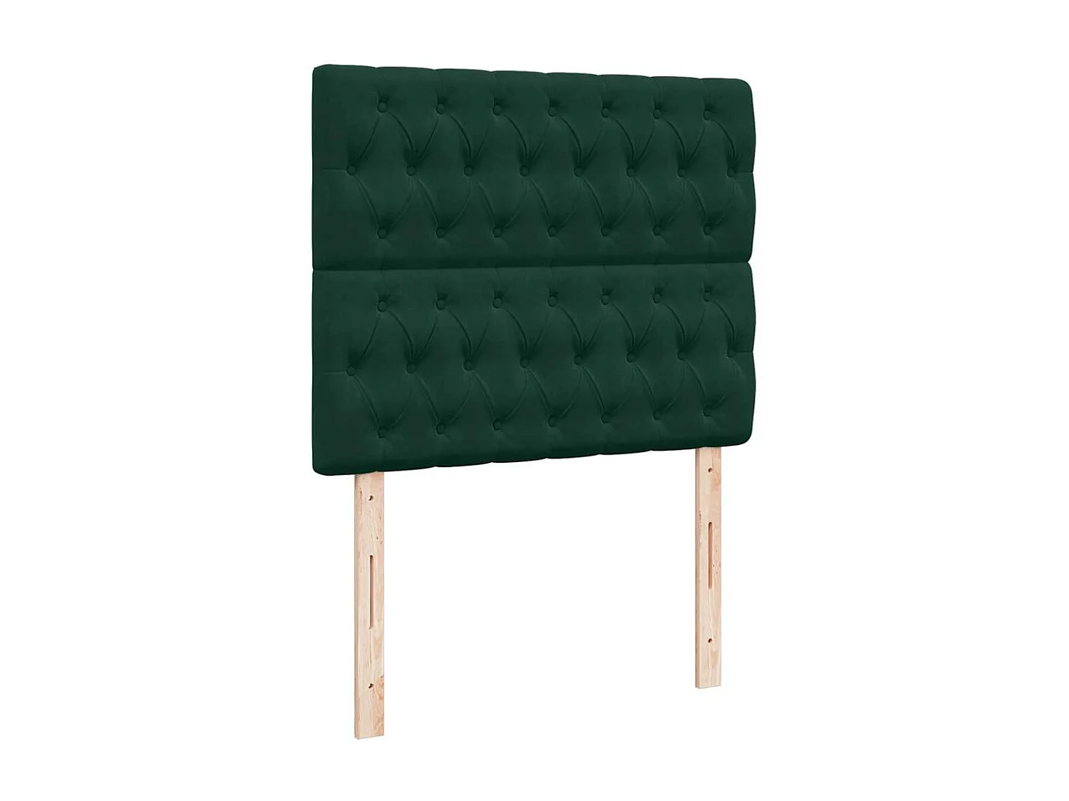 Cama box spring con colchón terciopelo verde oscuro 120x190 cm