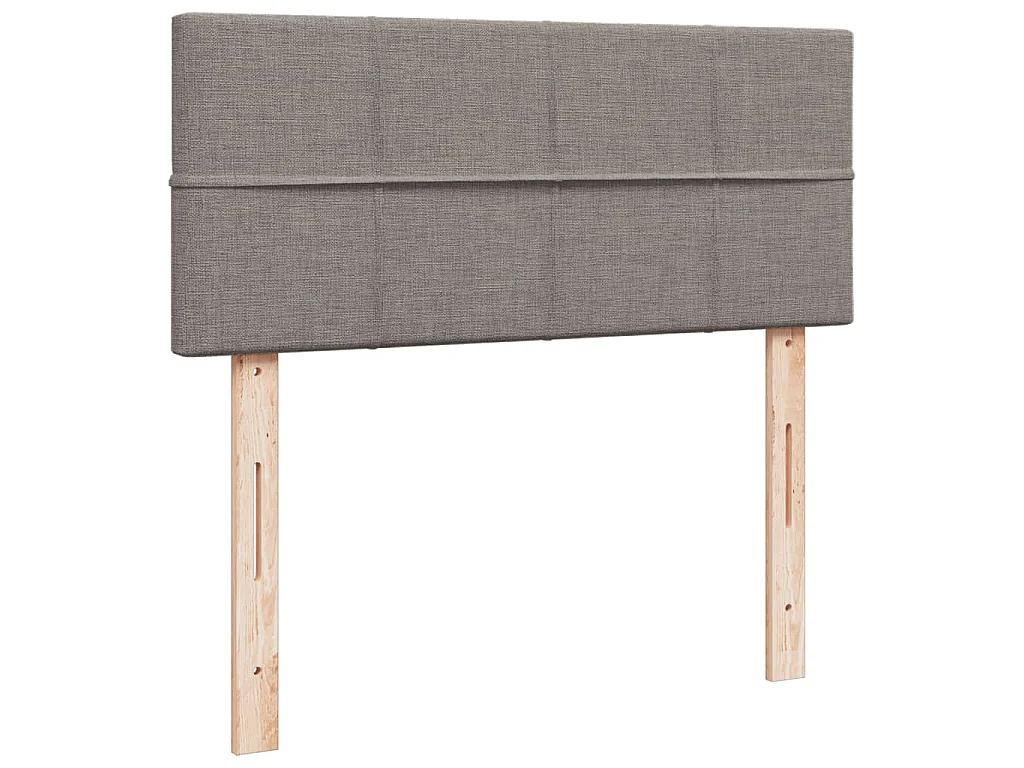 Boxspring met matras stof taupe 120x200 cm