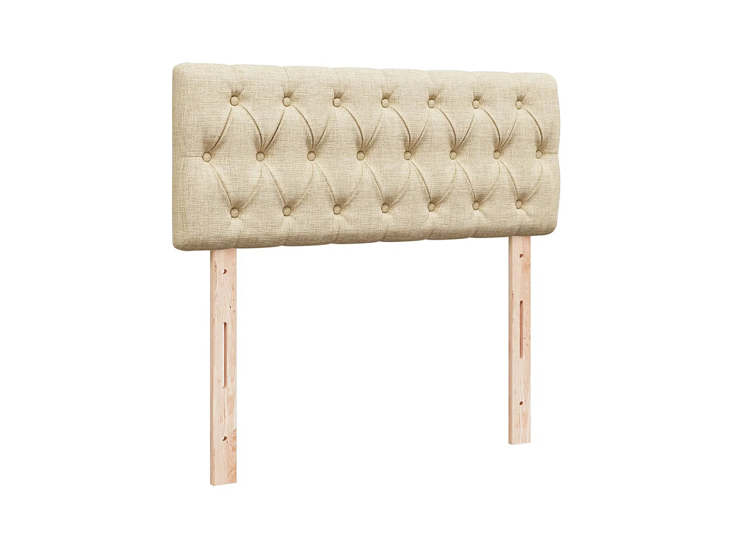 Boxspringbett mit Matratze Creme 120x200 cm Stoff