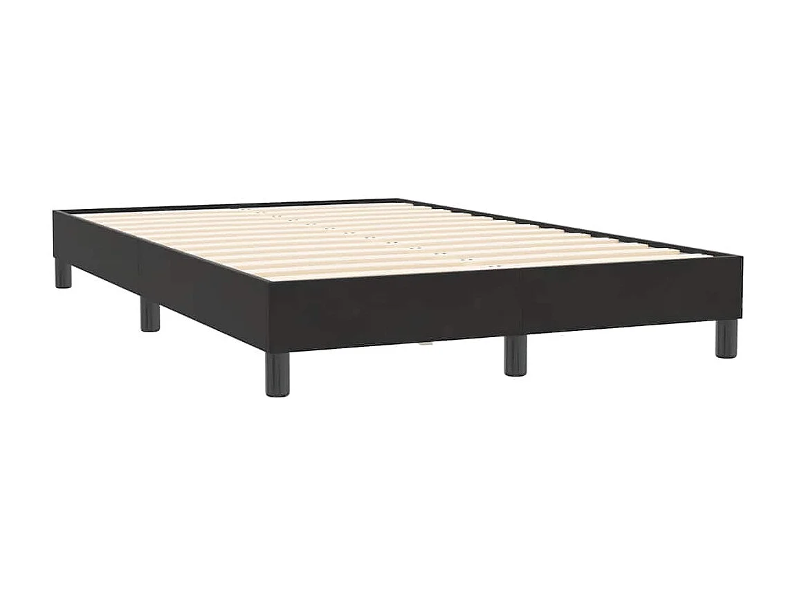 Boxspringbett mit Matratze Schwarz 120x210 cm Samt