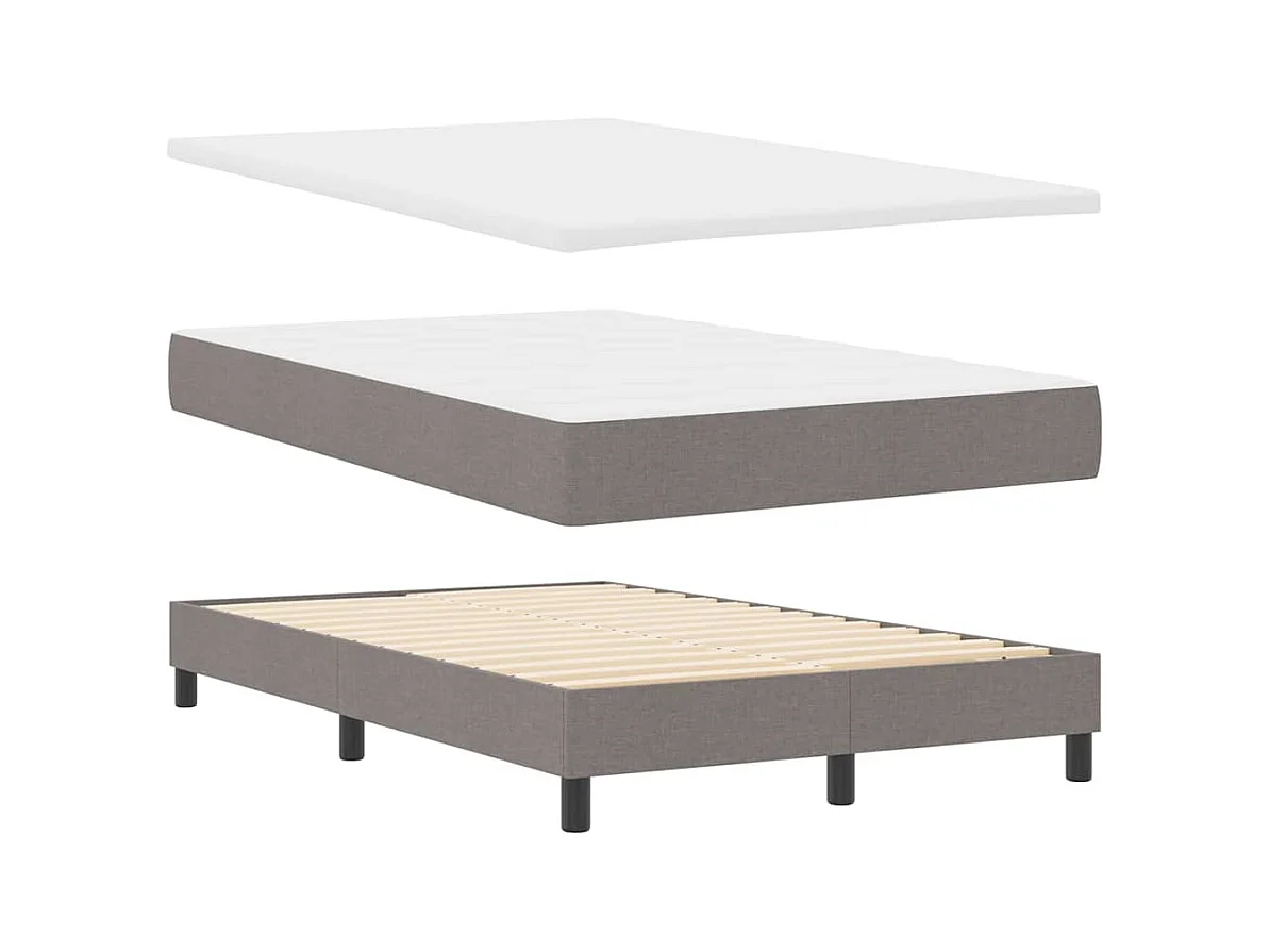 Letto a molle con materasso Talpa 120 x 190 cm Tessuto