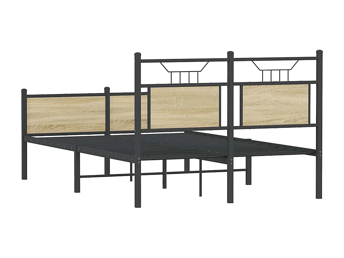 Bettgestell ohne Matratze Sonoma-Eiche 120x190 cm Holzwerkstoff