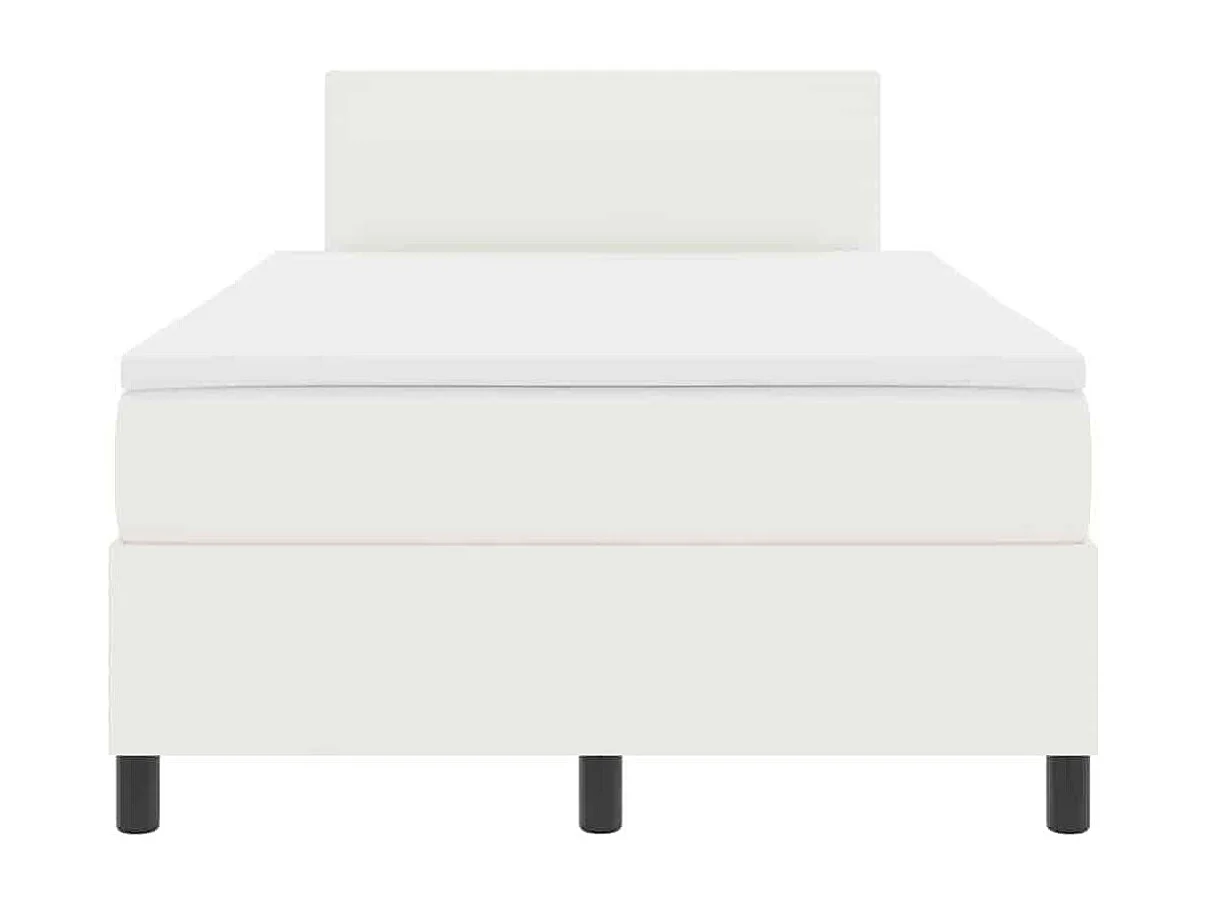 Boxspringbed Crème en Wit 120 x 200 cm Katoen Stof