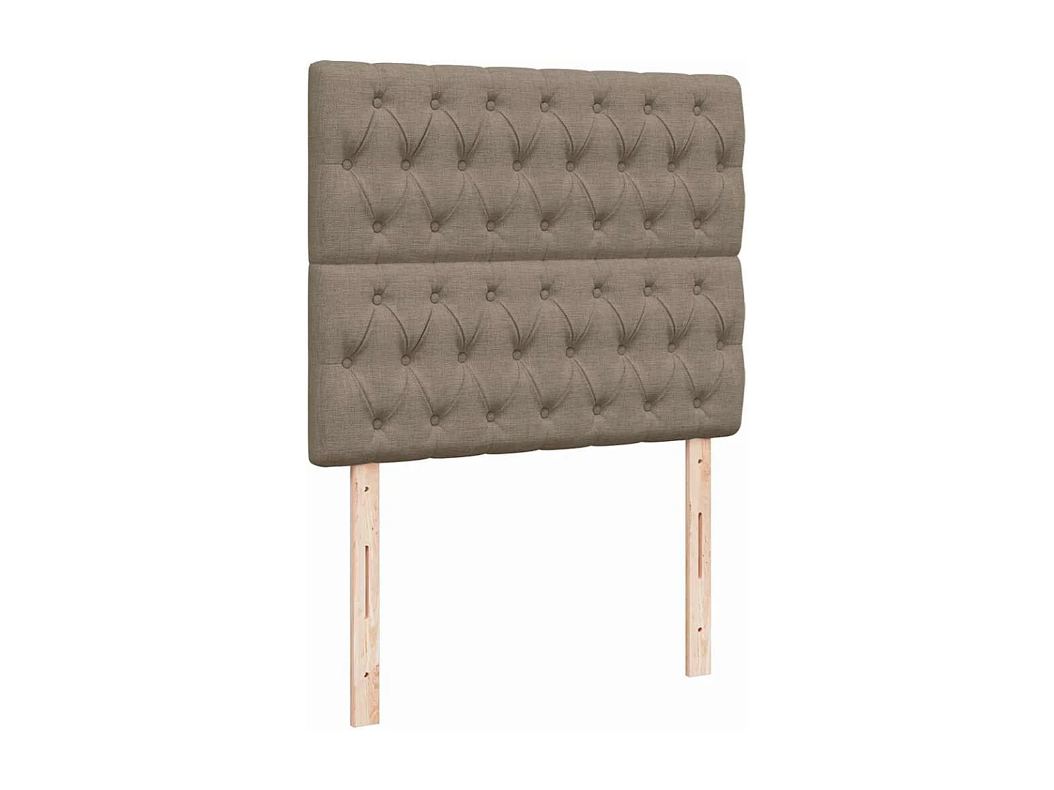 Boxspringbett mit Matratze & LED Taupe 120x190 cm Stoff
