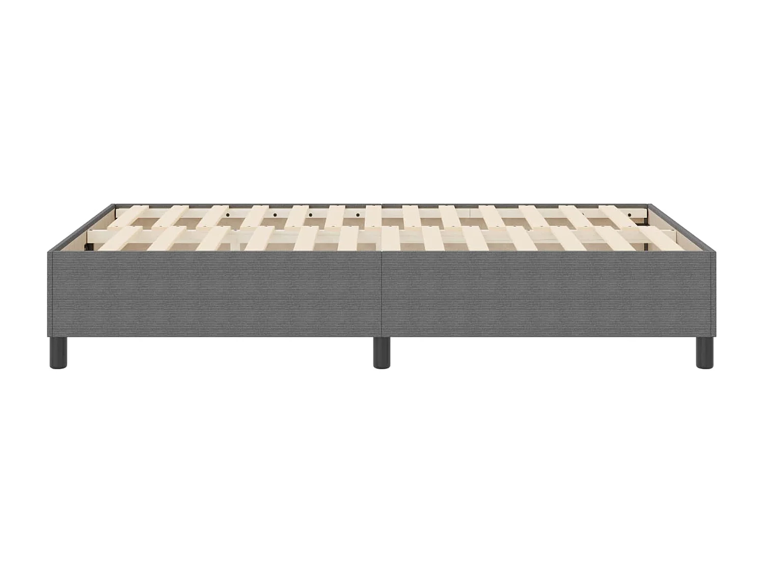 Cadre de lit plateforme Gris clair 120 x 190 cm tissu
