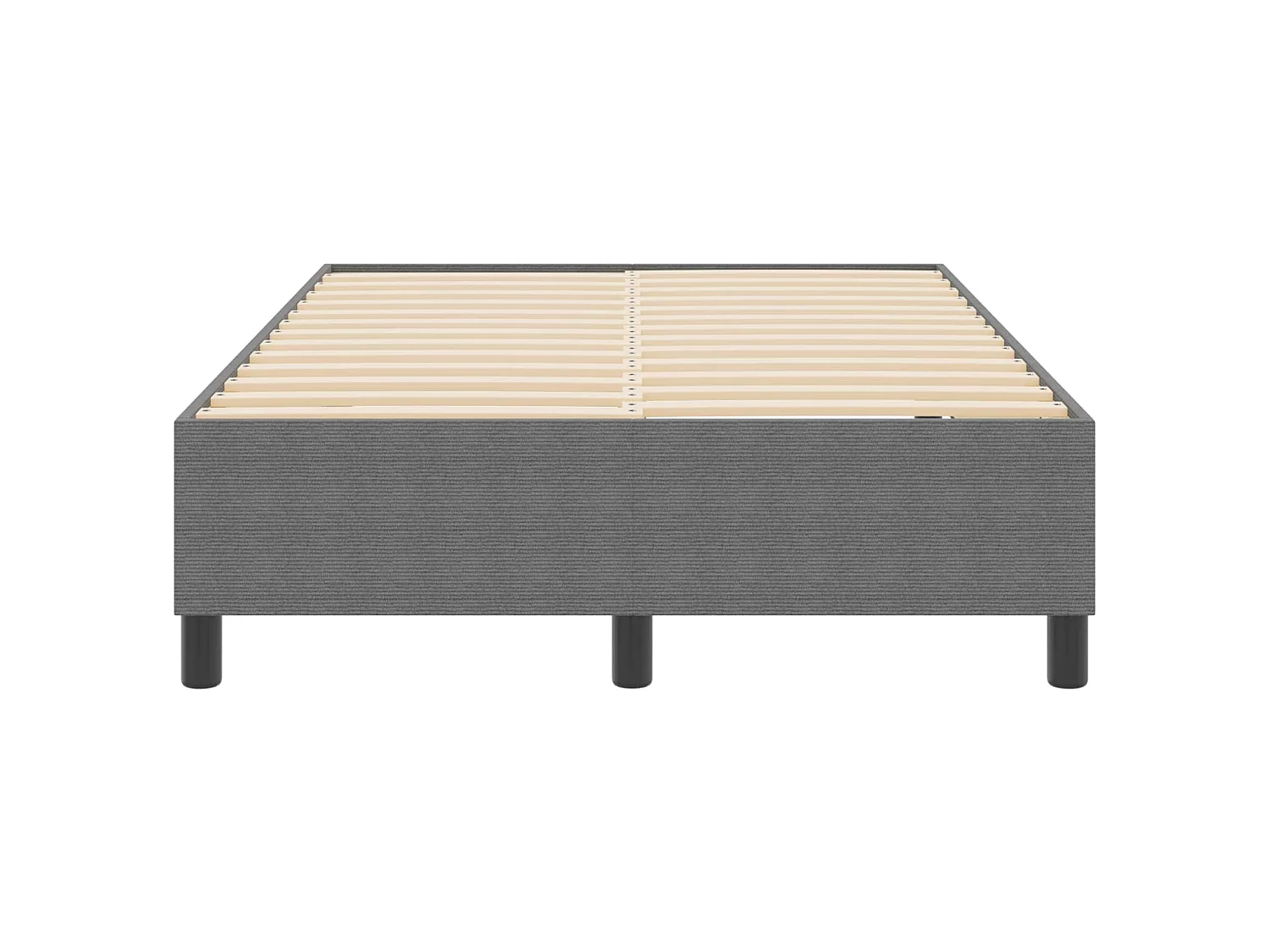 Plattformbettgestell Hellgrau 120 x 190 cm Cordstoff