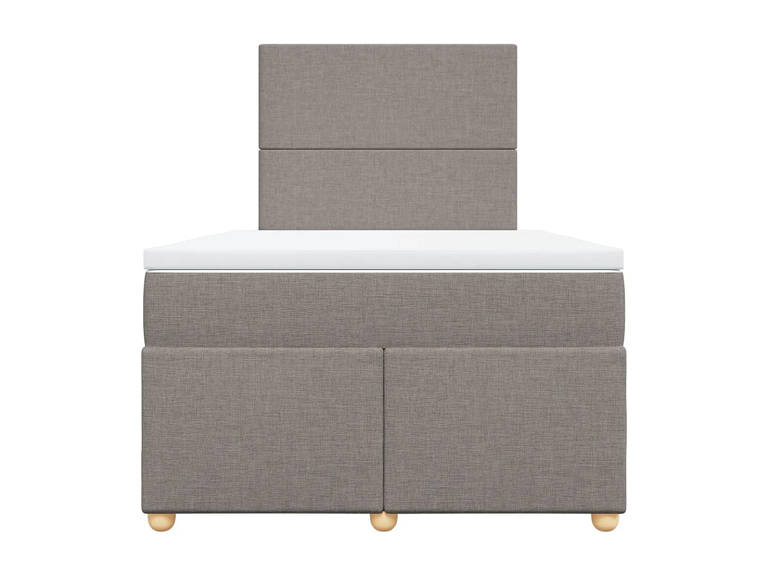Boxspringbett mit Matratze Taupe 120x190 cm Stoff