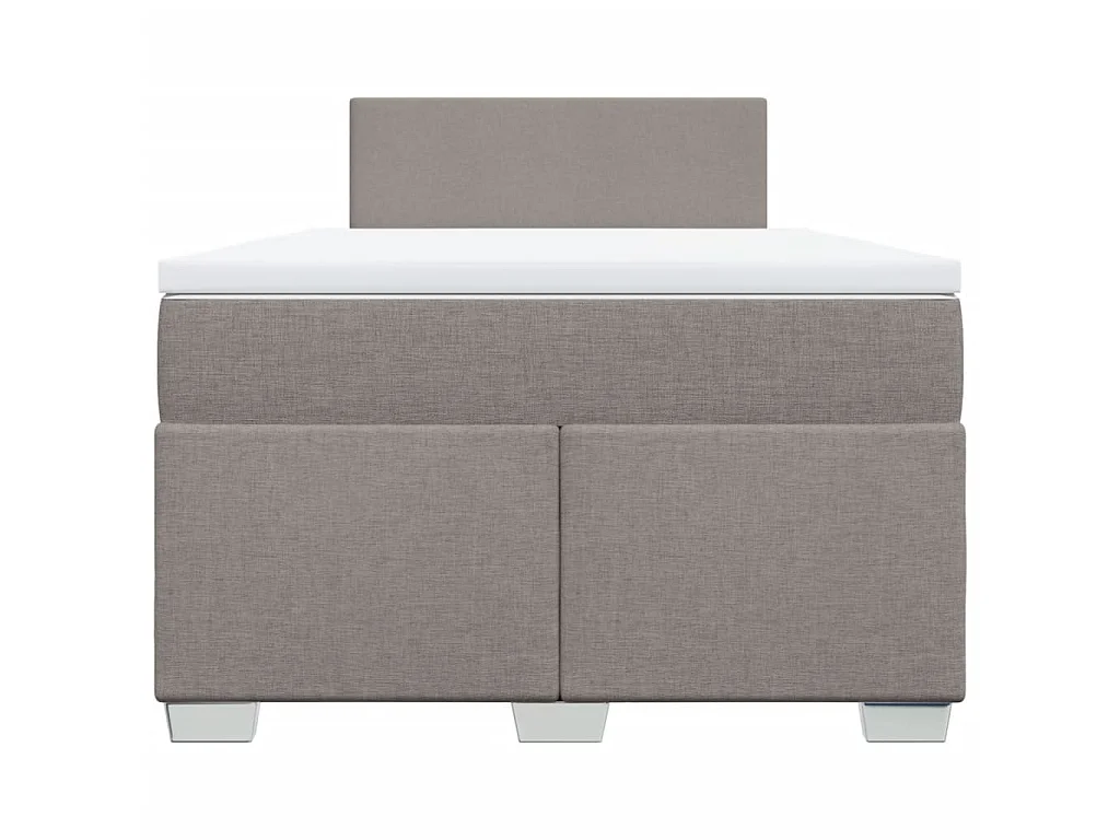 Boxspringbett mit Matratze Taupe 120x190 cm Stoff