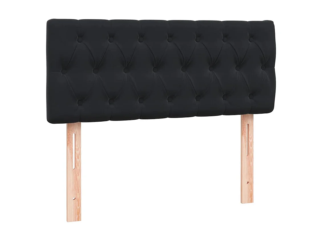 Boxspringbett mit Matratze Schwarz 120x210 cm Samt