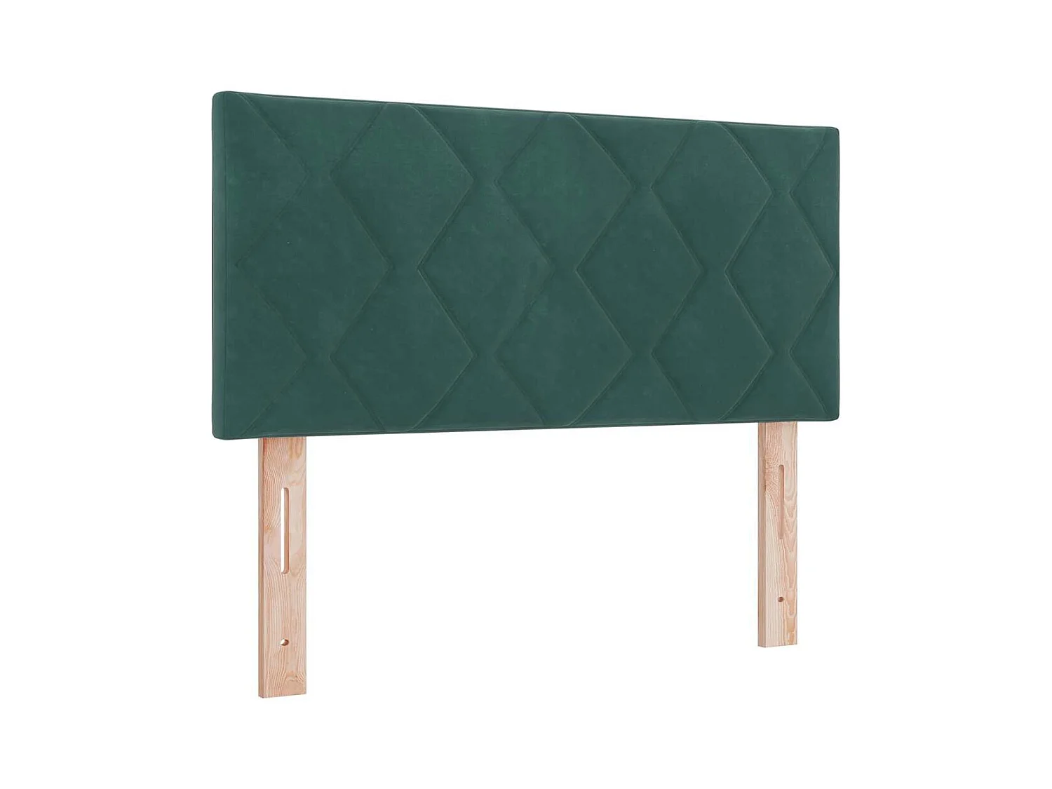 Lit à ressorts avec matelas Vert foncé 100 x 200 cm tissu