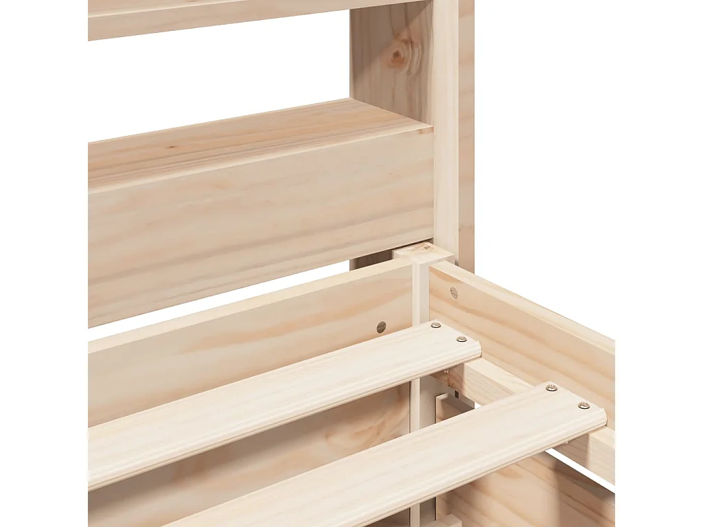 Cadre de lit sans matelas 120x190 cm bois de pin massif