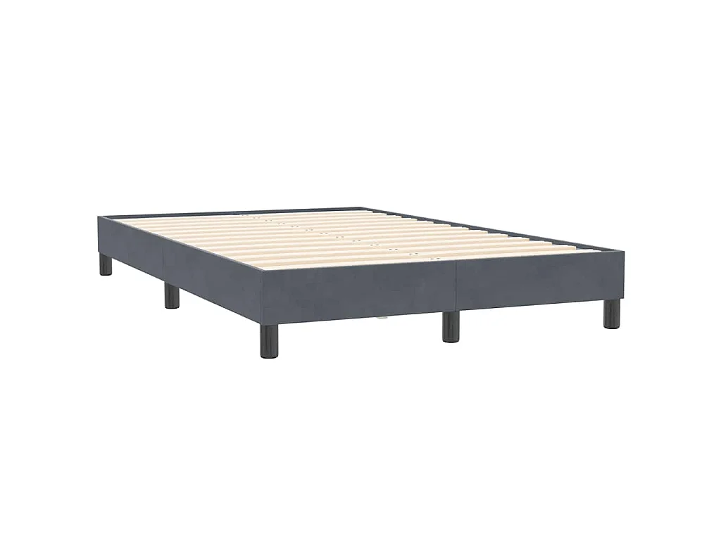 Bedframe zonder matras 120x210 cm fluweel donkergrijs