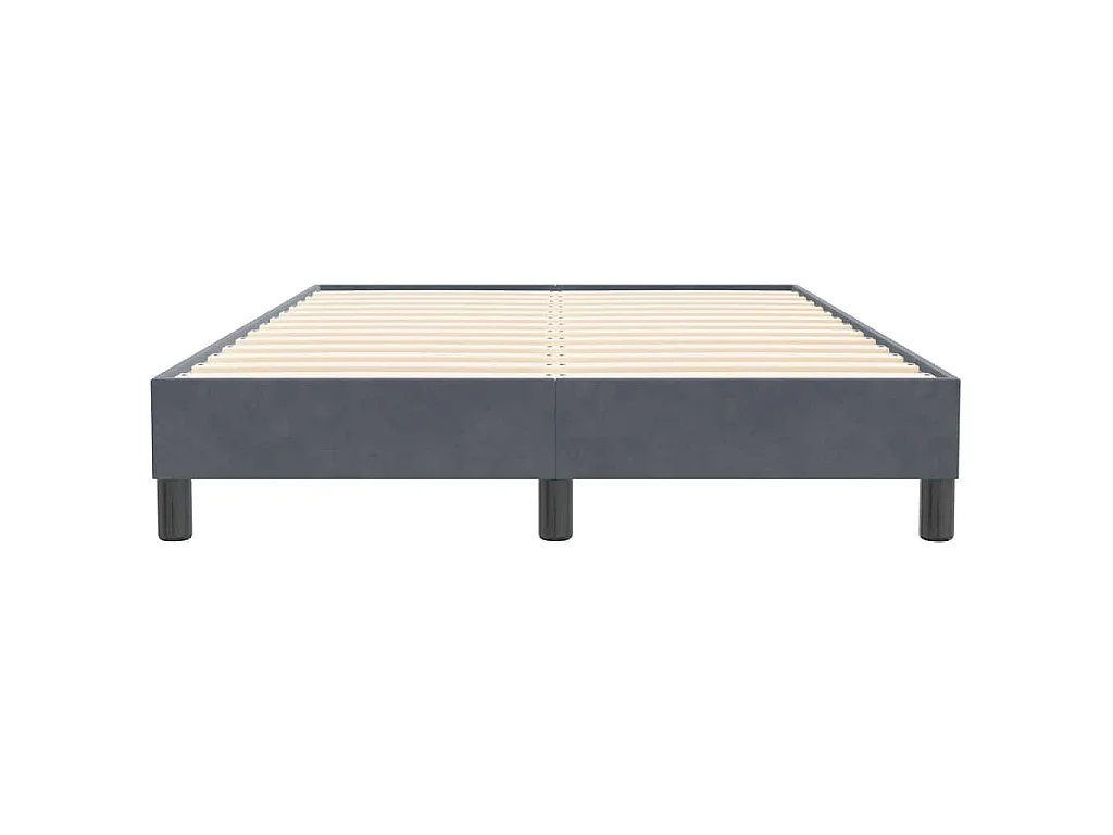 Bedframe zonder matras 120x210 cm fluweel donkergrijs