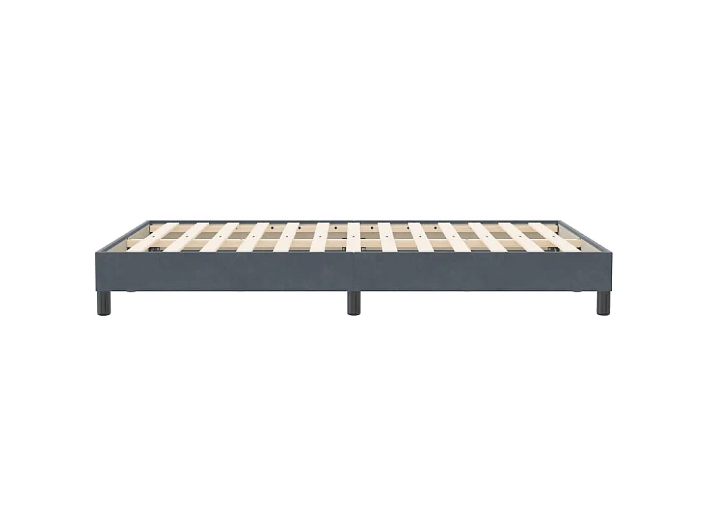 Bedframe zonder matras 120x210 cm fluweel donkergrijs