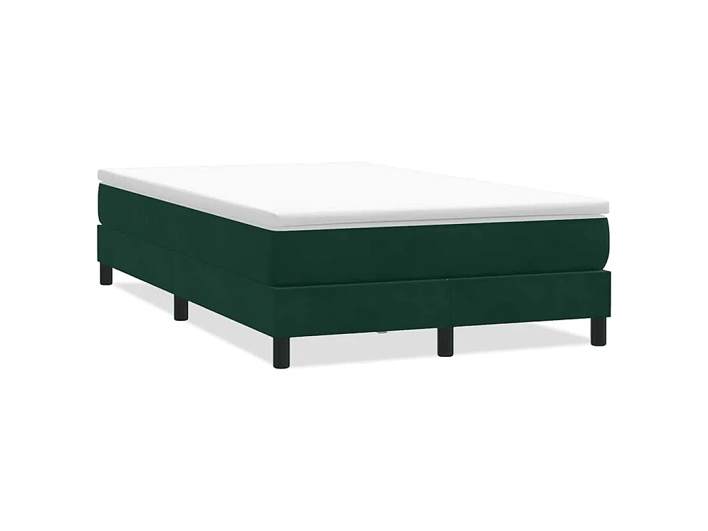 Sommier à lattes de lit sans matelas vert foncé 120x210 cm