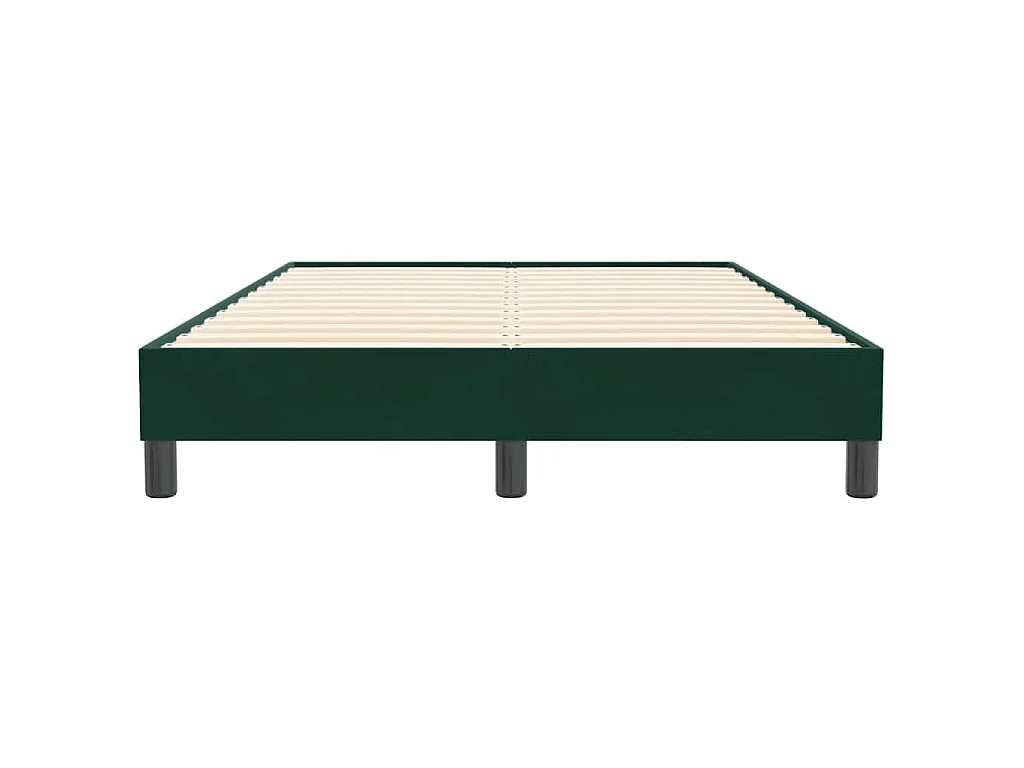 Sommier à lattes de lit sans matelas vert foncé 120x210 cm
