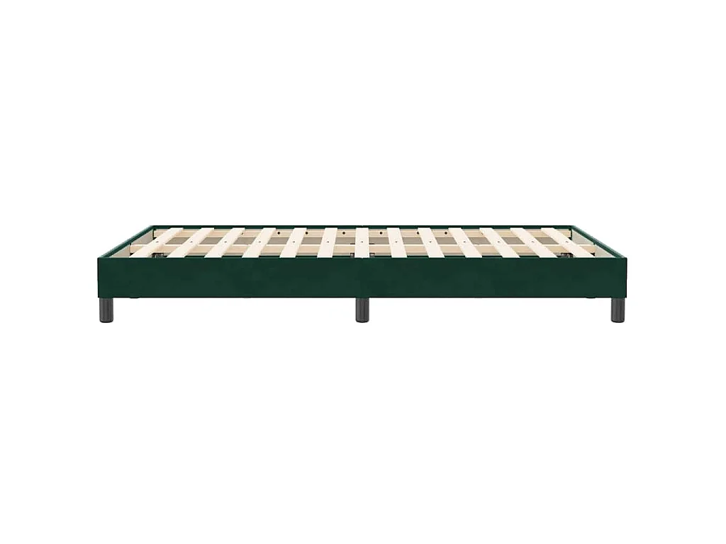 Sommier à lattes de lit sans matelas vert foncé 120x210 cm