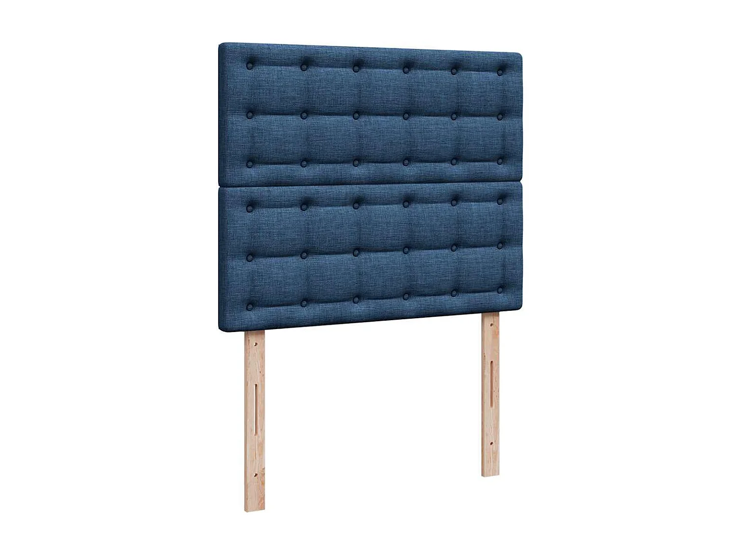 Ottoman-Bett mit Matratze Blau 120x200 cm Stoff