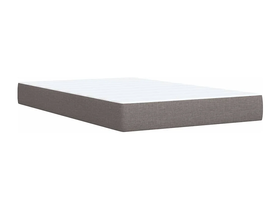 Boxspringbett mit Matratze Taupe 120x190 cm Stoff