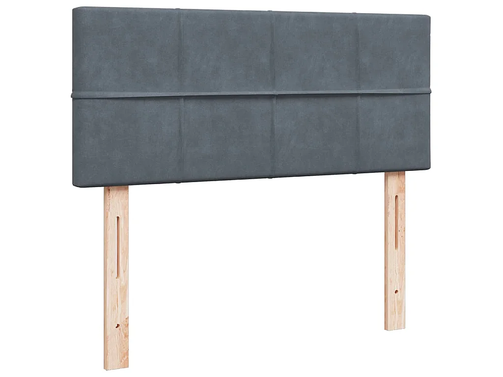 Ottoman bed met matras en LED's 120x200cm fluweel donkergrijs