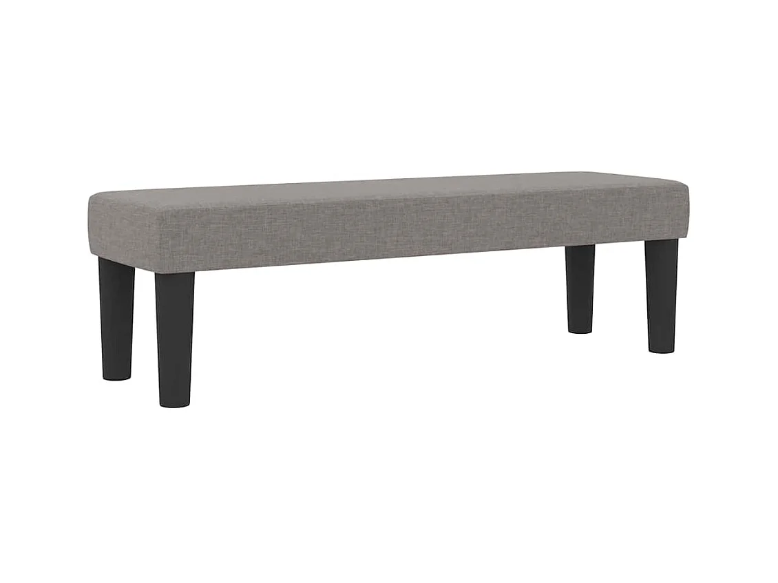 Lit à ressorts Taupe 120 x 190 cm tissu & Bois d'ingénierie