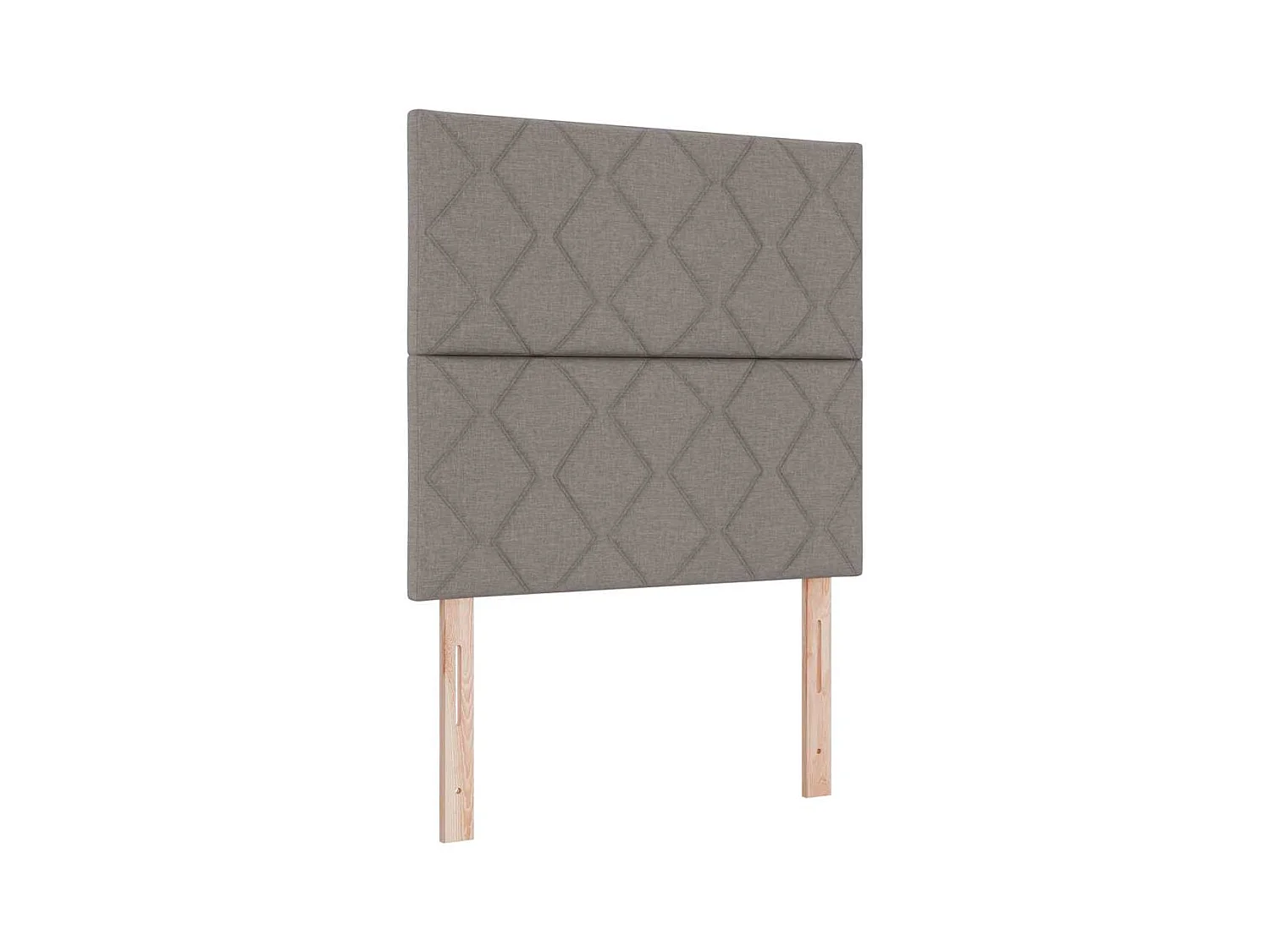 Lit à ressorts avec matelas Taupe 120 x 190 cm tissu