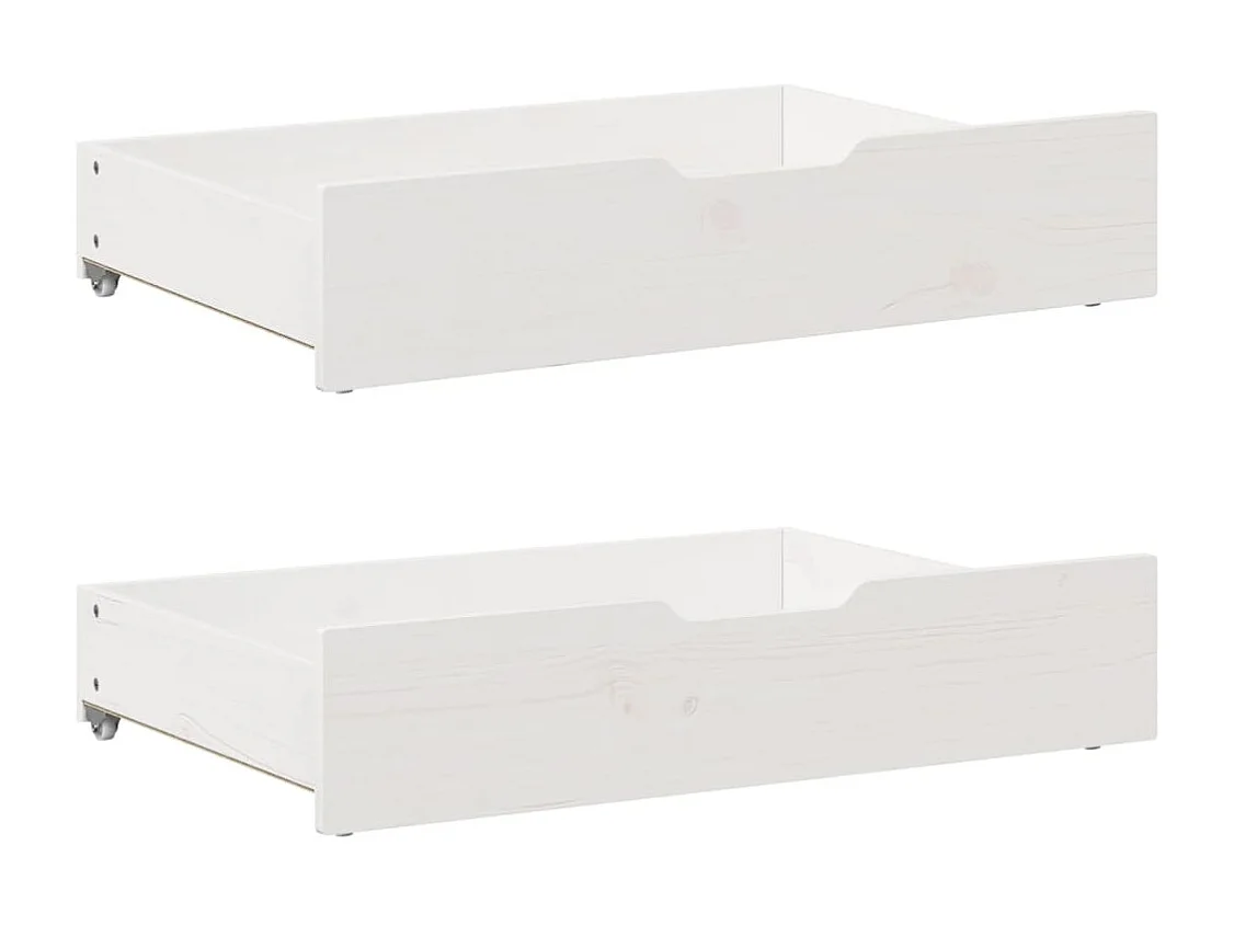 Bedframe zonder matras massief grenenhout wit 120x200 cm