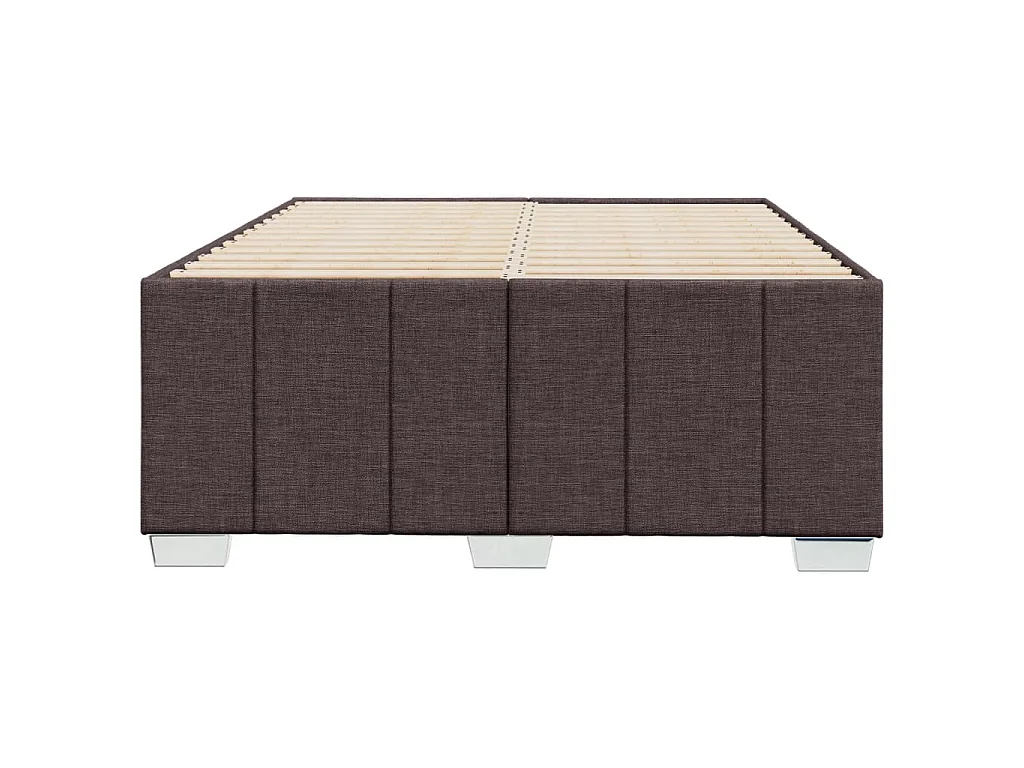 Bedframe zonder matras 120x200 cm stof donkerbruin