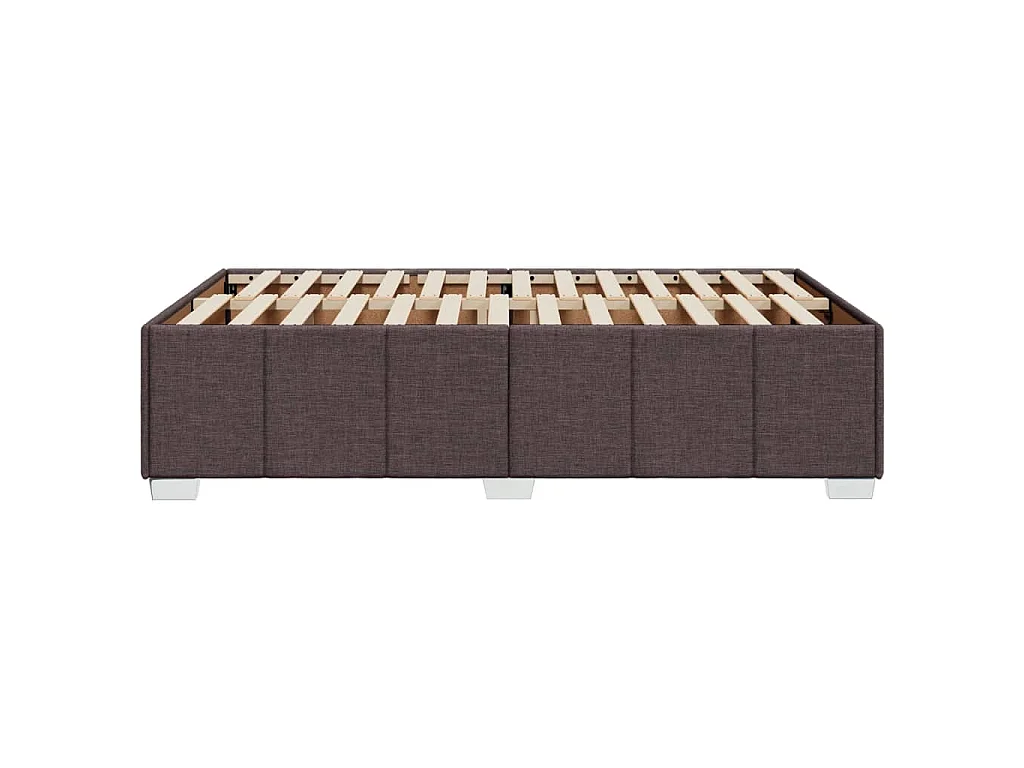 Bedframe zonder matras 120x200 cm stof donkerbruin