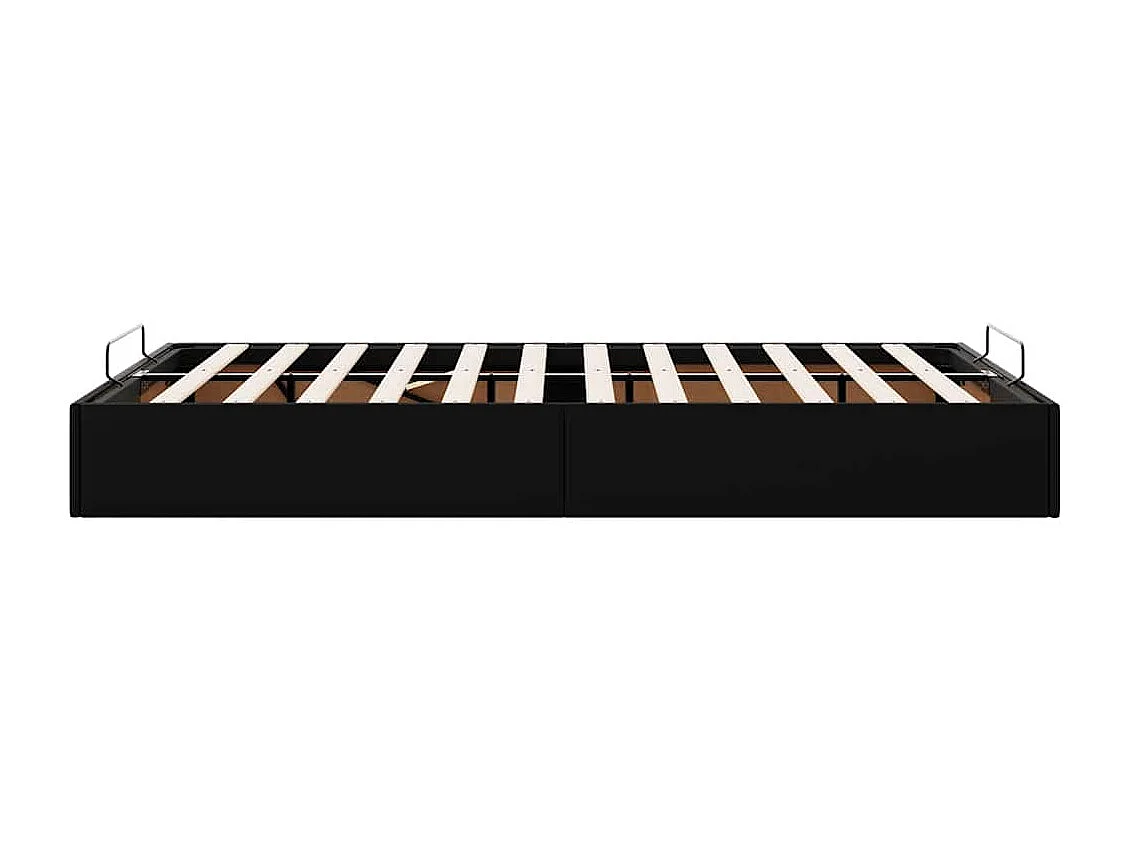 Estrutura de cama otomana sem colchão 120x200 cm preto