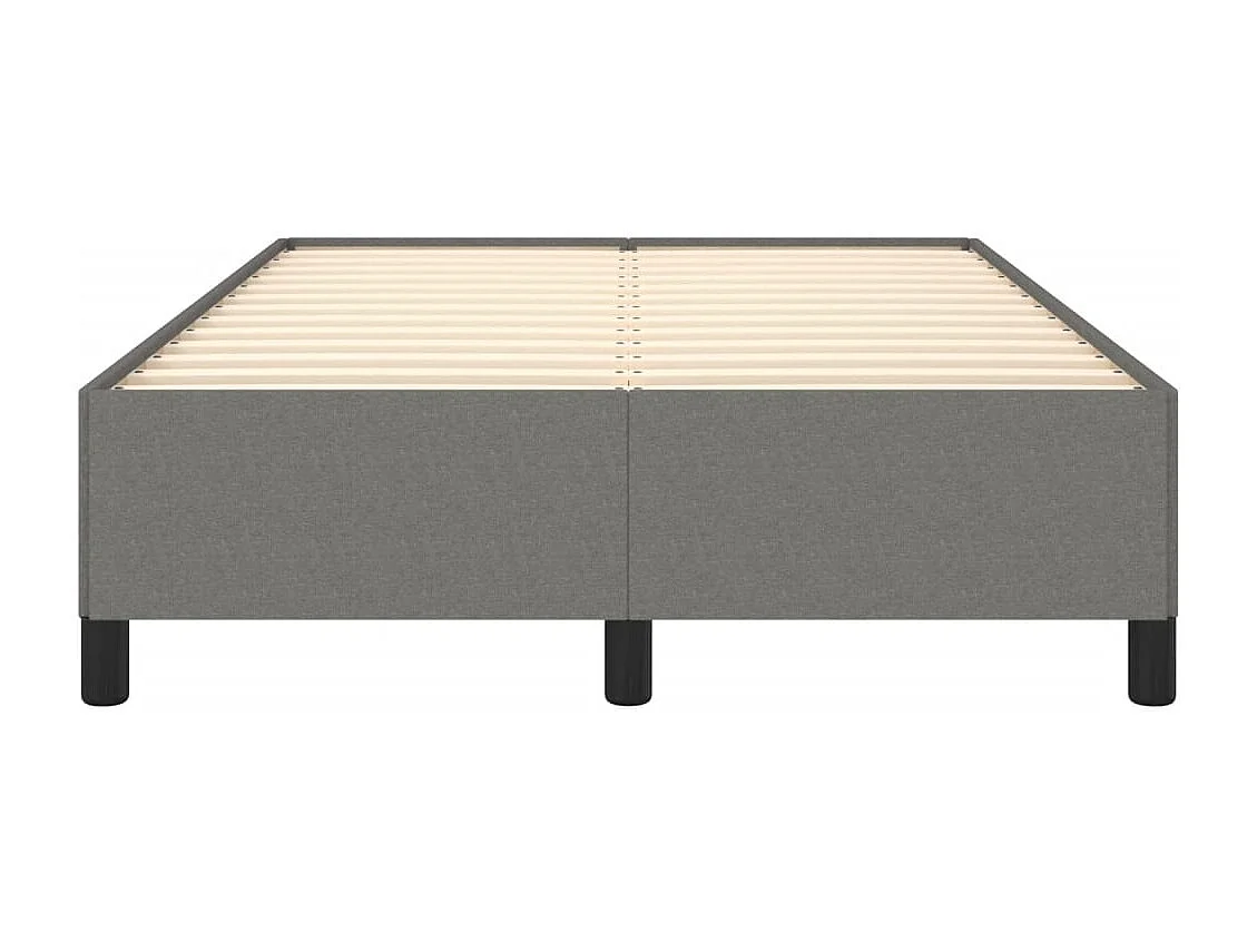 Bettgestell ohne Matratze Dunkelgrau 120x200 cm Stoff