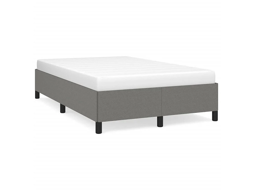 Bedframe zonder matras 120x200 cm stof donkergrijs