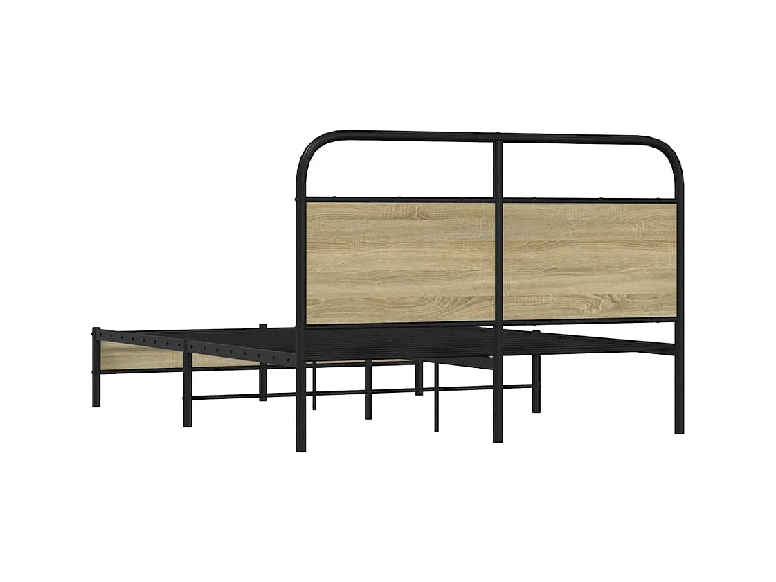 Giroletto senza Materasso Rovere Sonoma 120x200cm in Truciolato