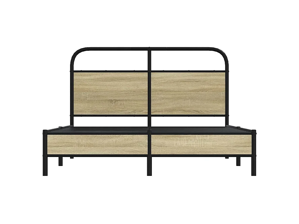 Cadre de lit sans matelas 120x200 cm chêne sonoma