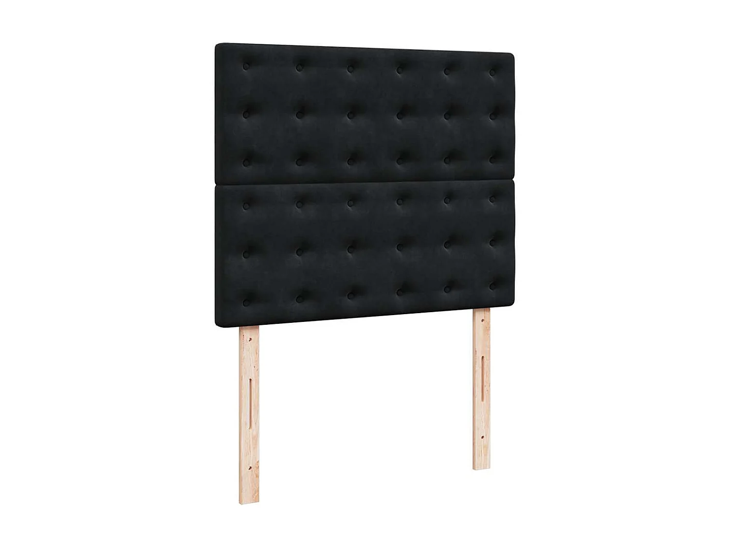 Boxspring met matras fluweel zwart 120x190 cm