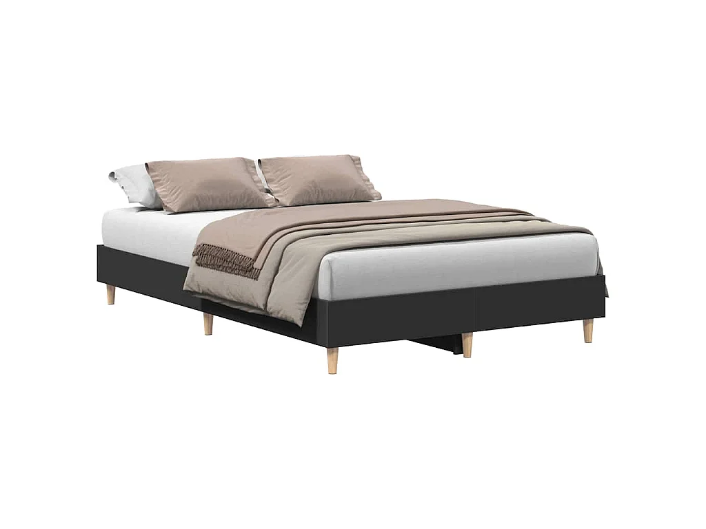 Bettgestell ohne Matratze Schwarz 120x190 cm Holzwerkstoff