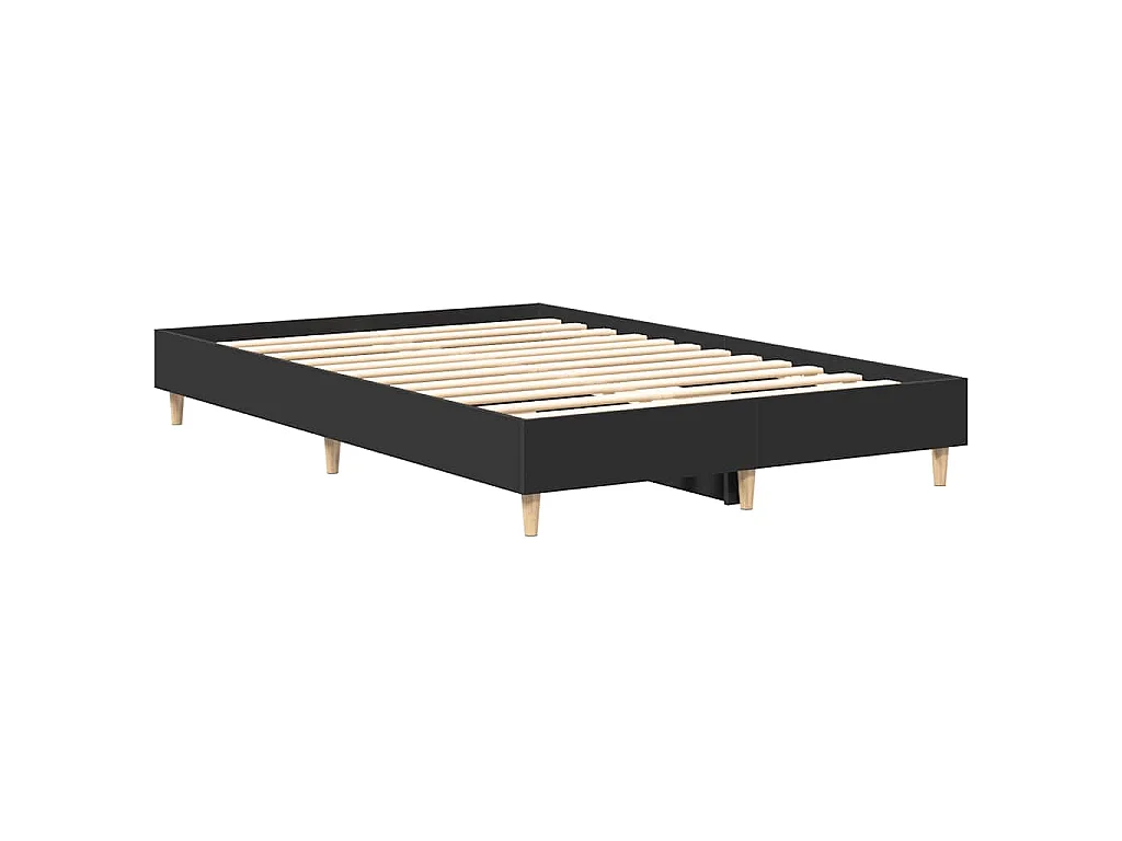 Bettgestell ohne Matratze Schwarz 120x190 cm Holzwerkstoff