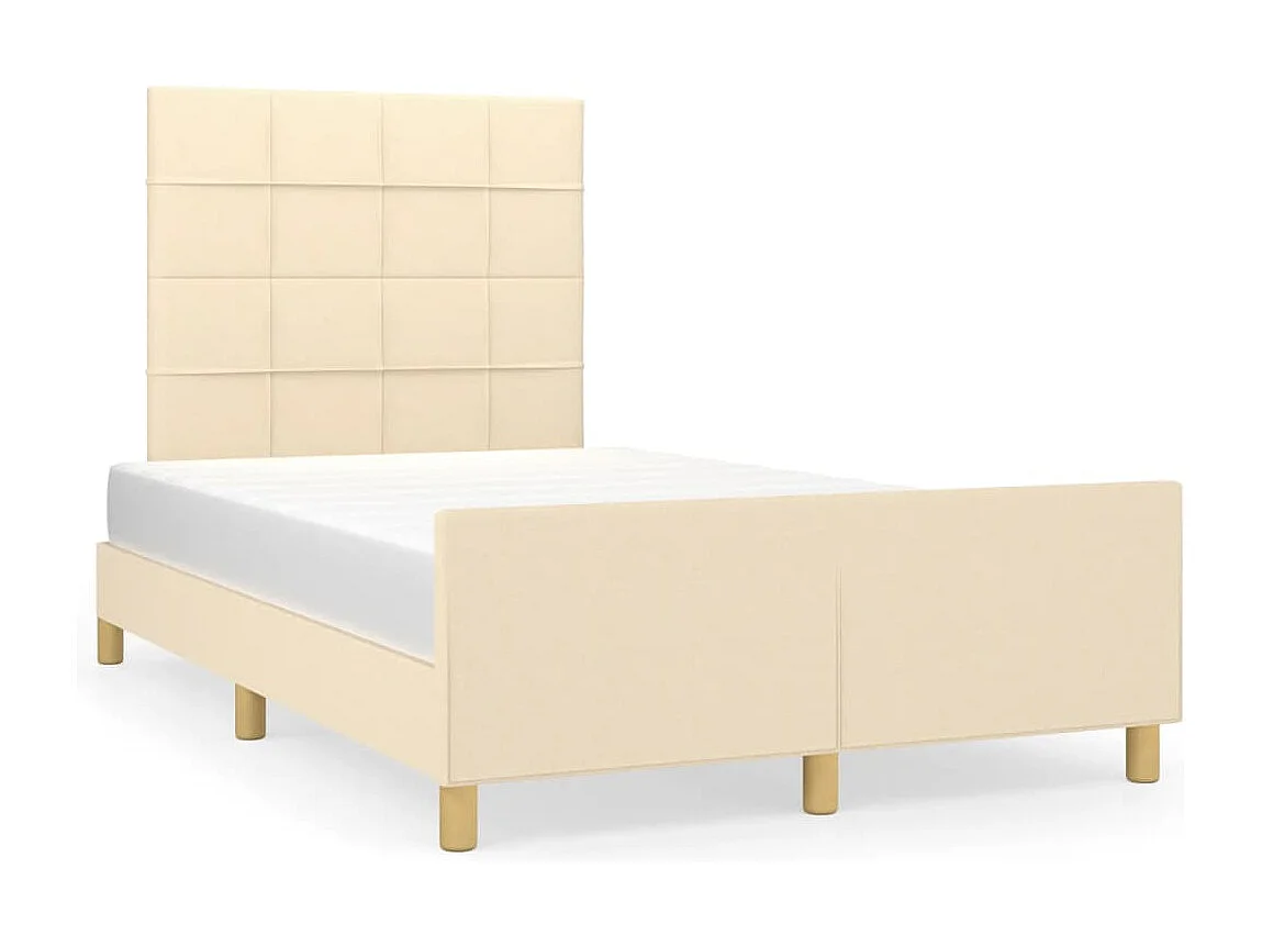 Giroletto senza Materasso Crema 120x190cm in Tessuto