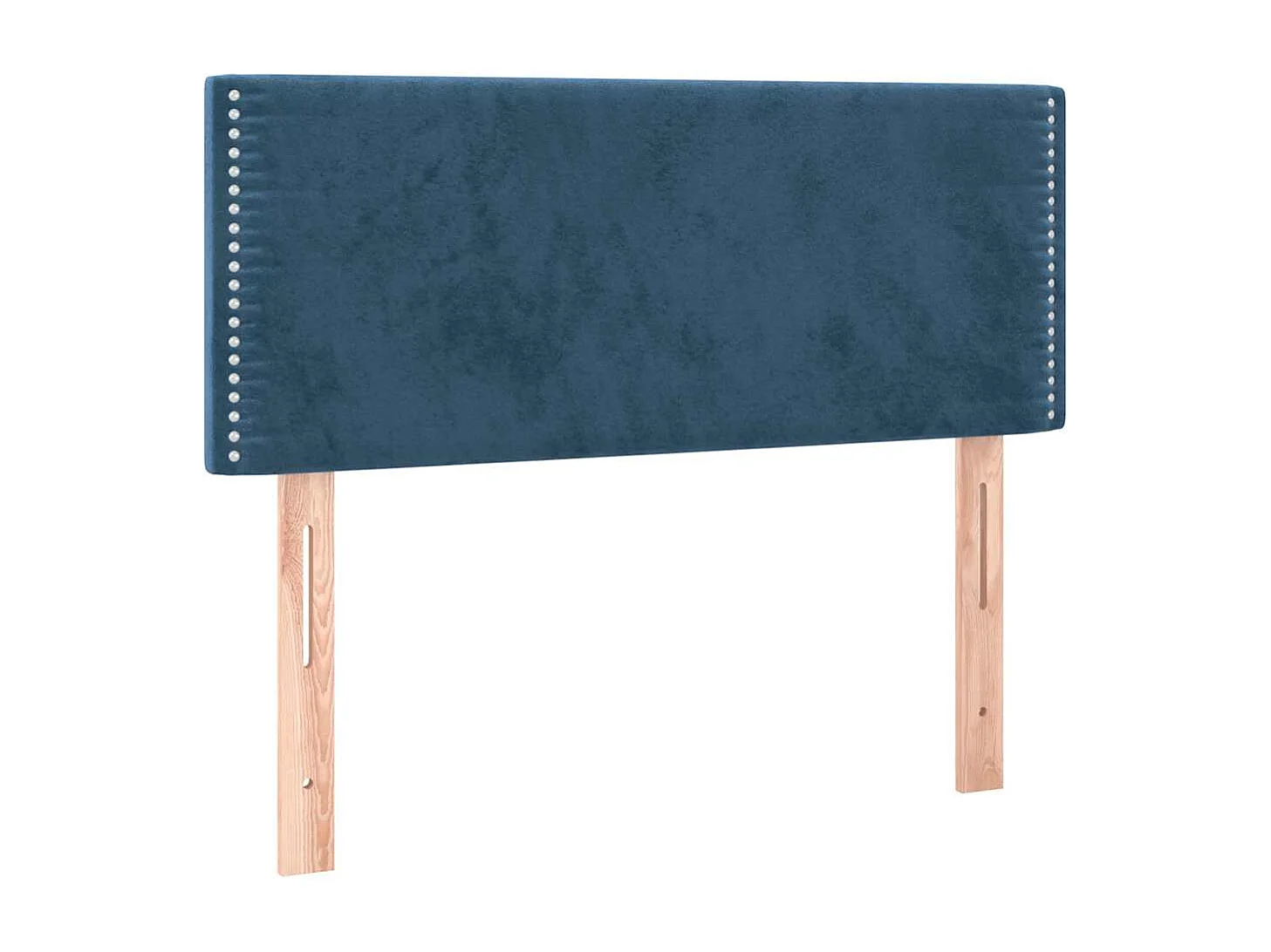 Sommier à lattes de lit avec matelas LED bleu foncé 120x190 cm