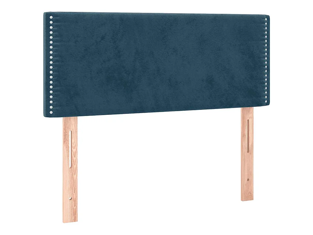 Boxspringbett mit Matratze & LED Dunkelblau 120x190 cm Samt