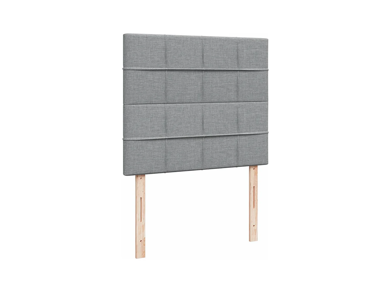 Boxspringbett mit Matratze Hellgrau 120x190 cm Stoff