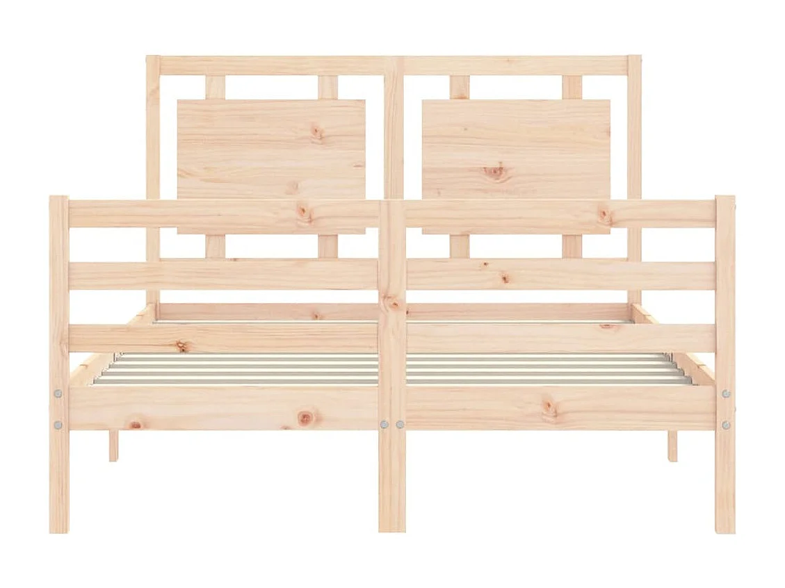 Cadre de lit sans matelas 120x200 cm bois massif
