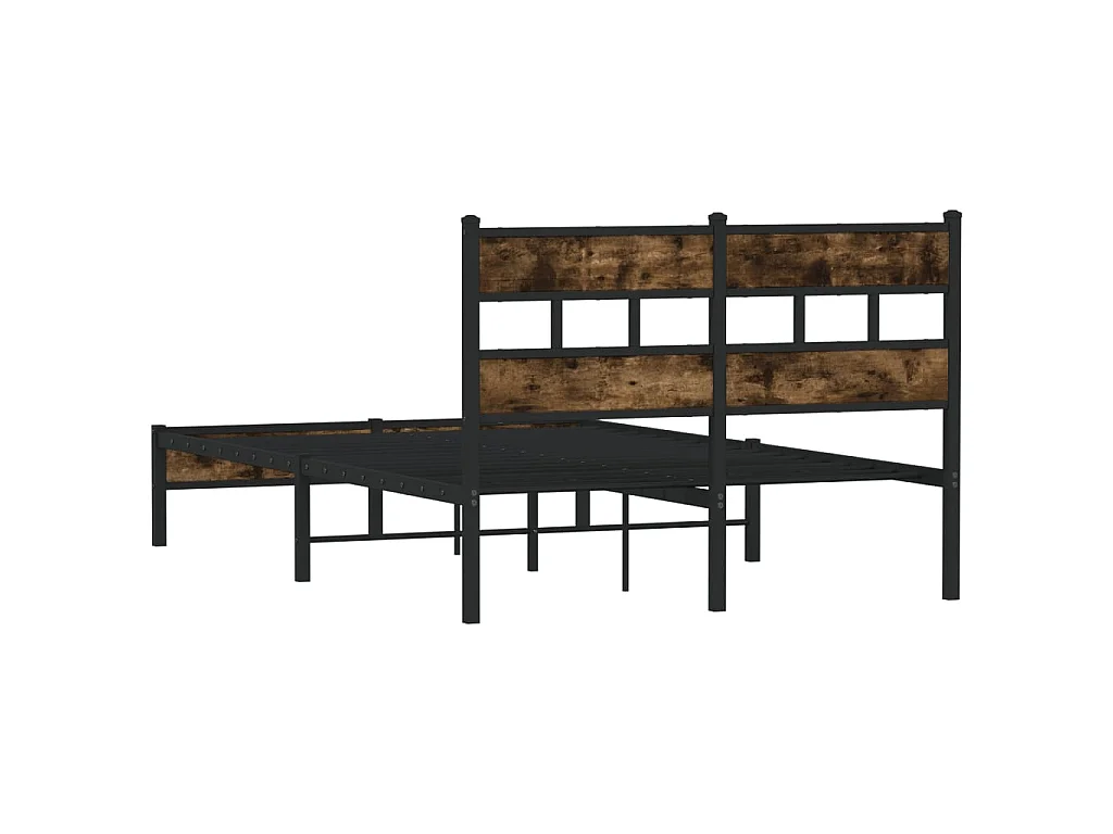 Giroletto senza Materasso con Testiera Rovere Sonoma 120x200 cm