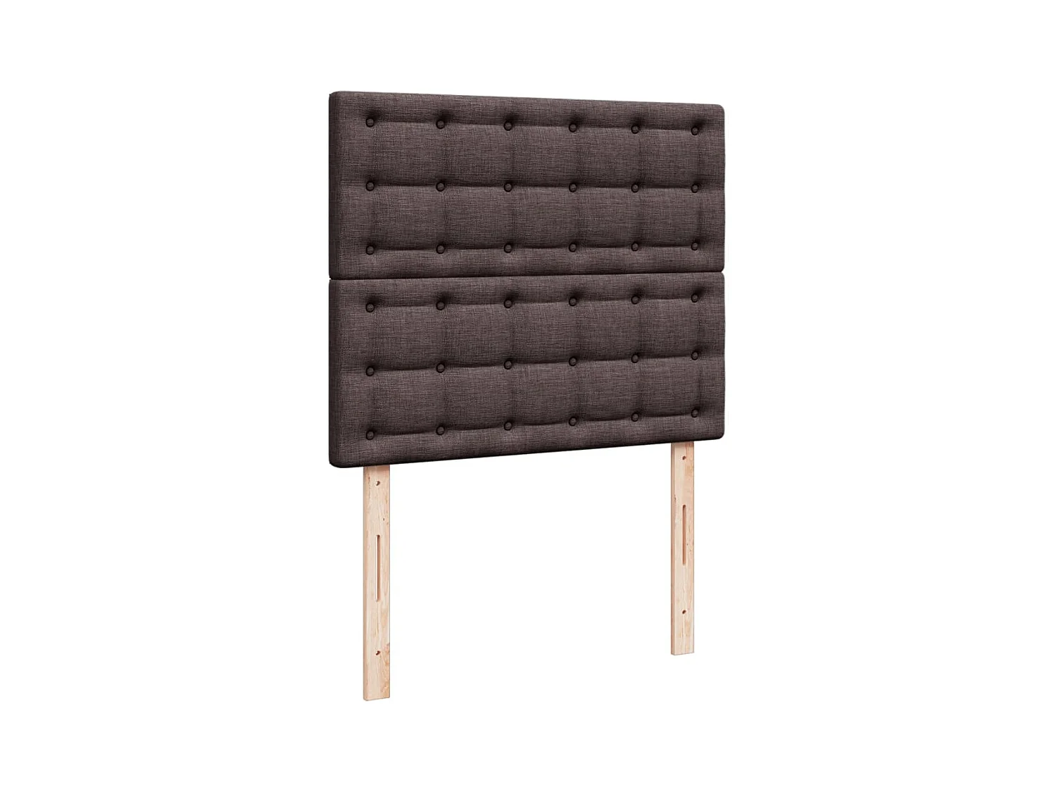 Boxspringbett mit Matratze Dunkelbraun 120x200 cm Stoff